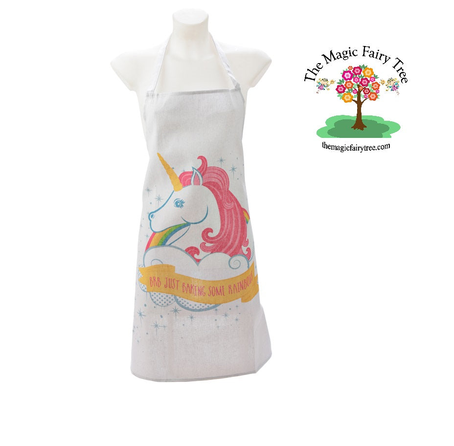 Poly cotton unicorn apron image 0
