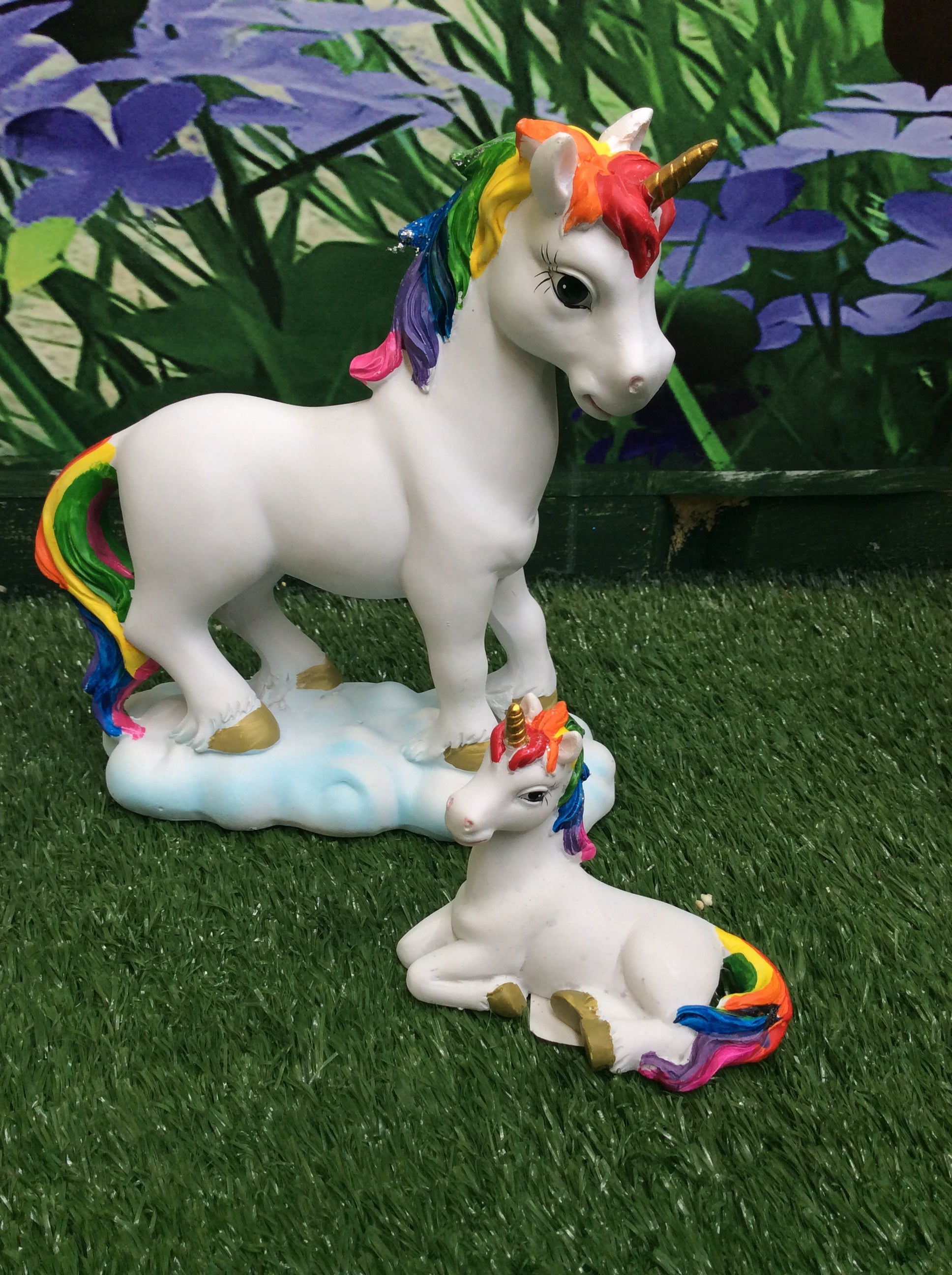 Rainbow unicorn figurine - 5cm, 10cm, 17cm image 3