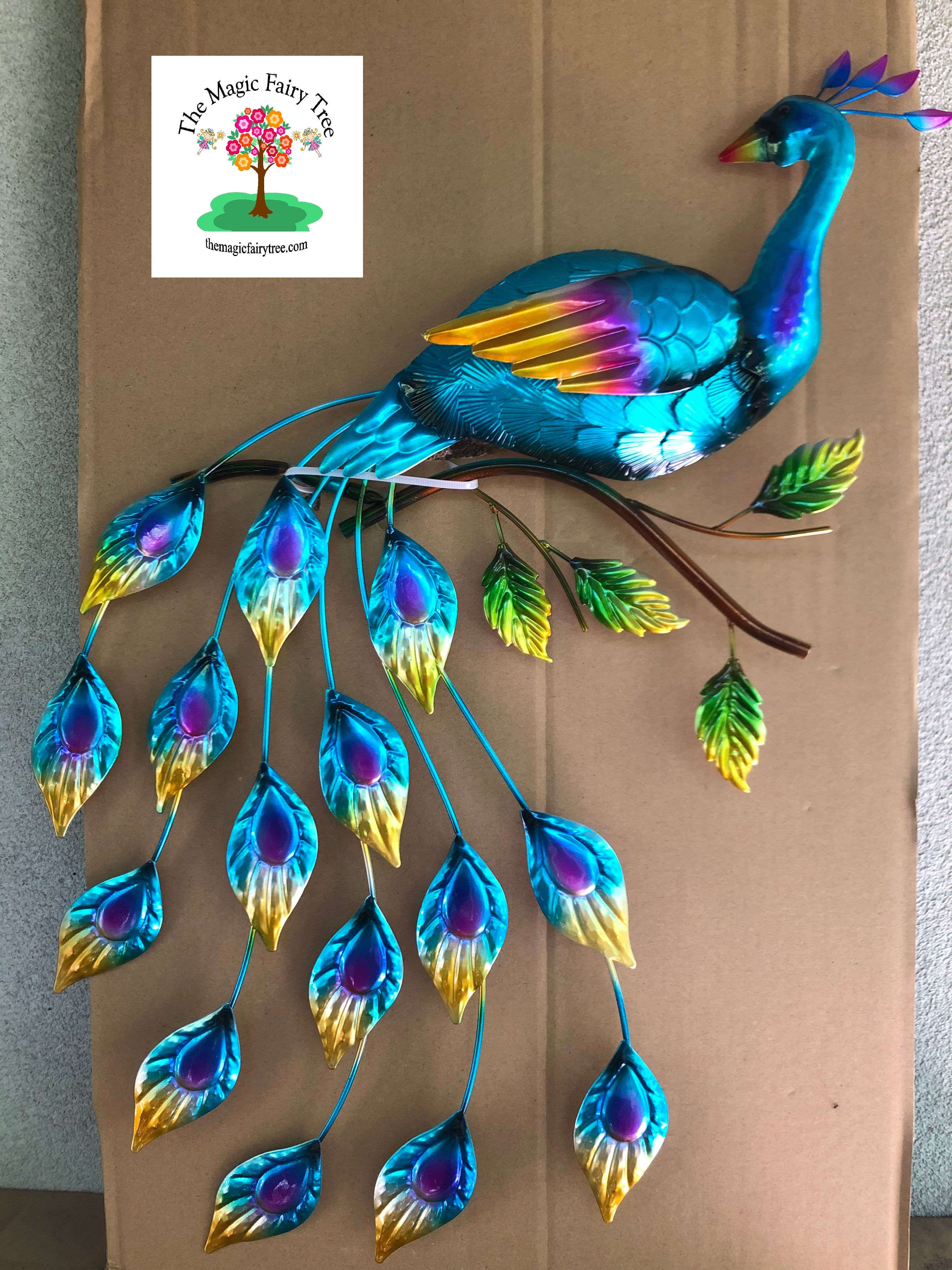 Metal Peacock on Show Wall Art image 2