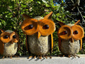 XL Rust and Resin Owl Decor