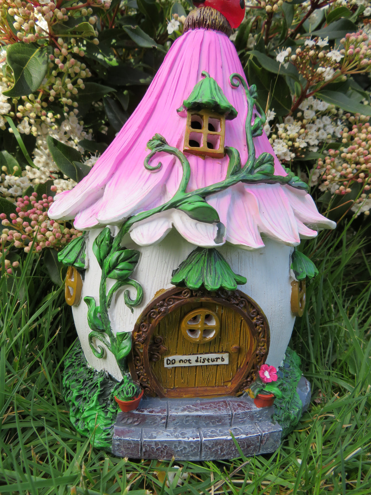 Solar Pink Flower Fairy House image 4