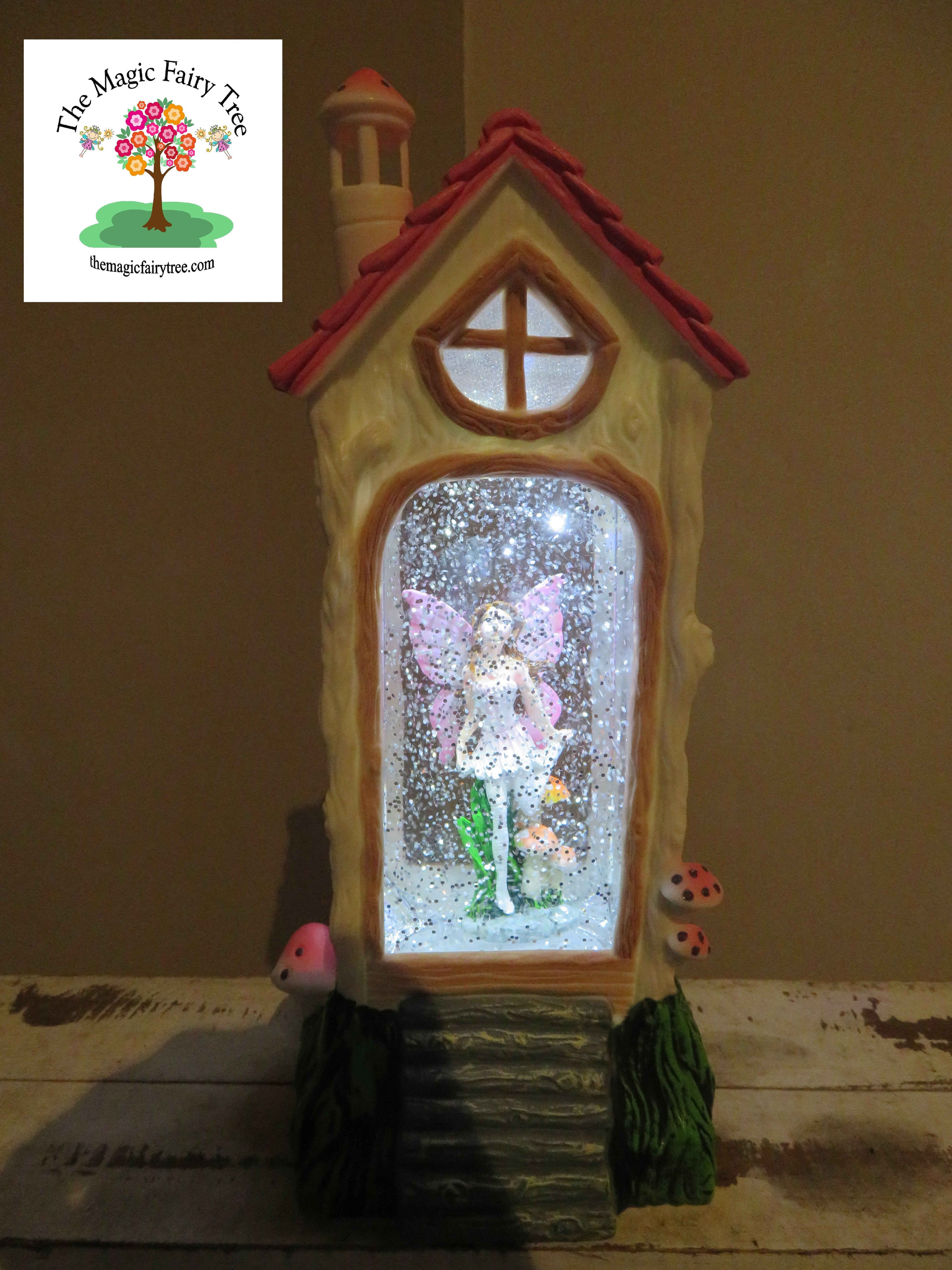 Fairy House Lantern - Pink Fairy Design 2 image 0