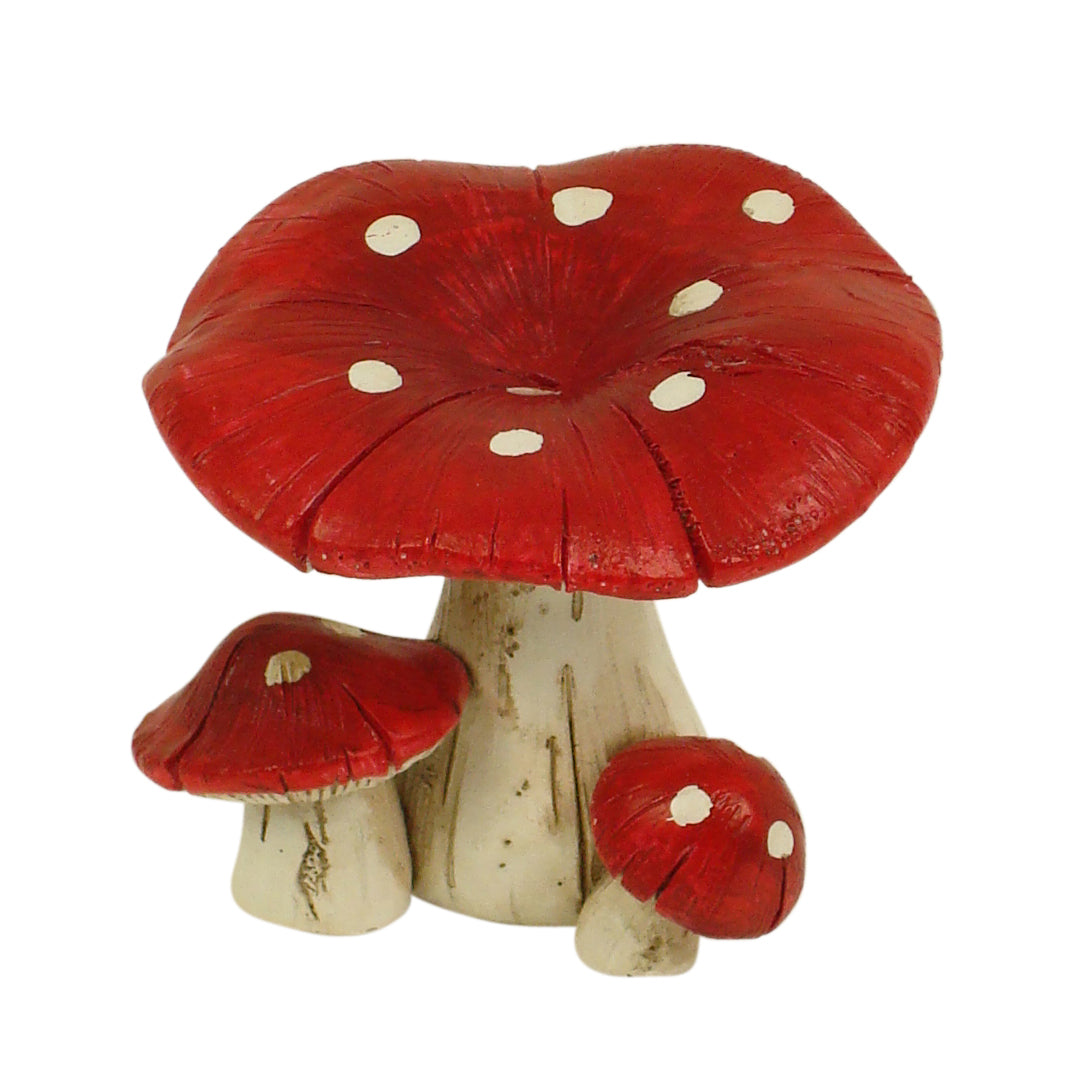 5cm red twin or treble mushroom image 1