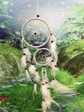 Triple white dreamcatcher image 0