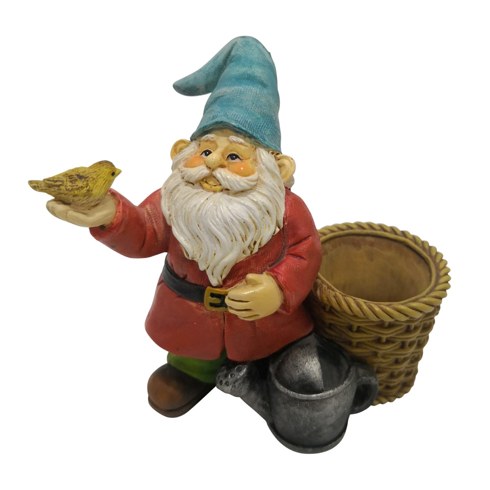 Gnome with bird and basket image 0