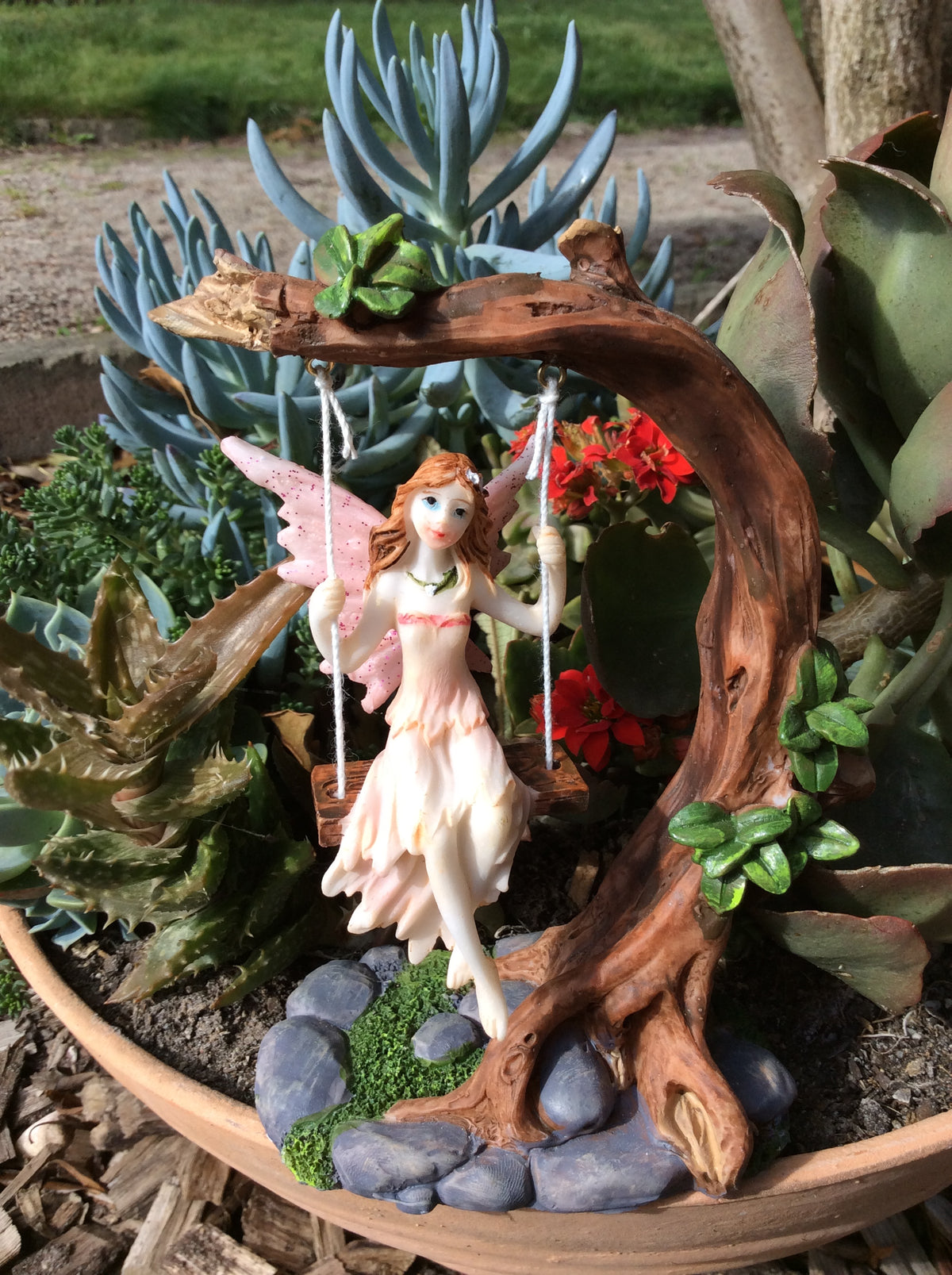 Fairy on a swing - 14cm image 2