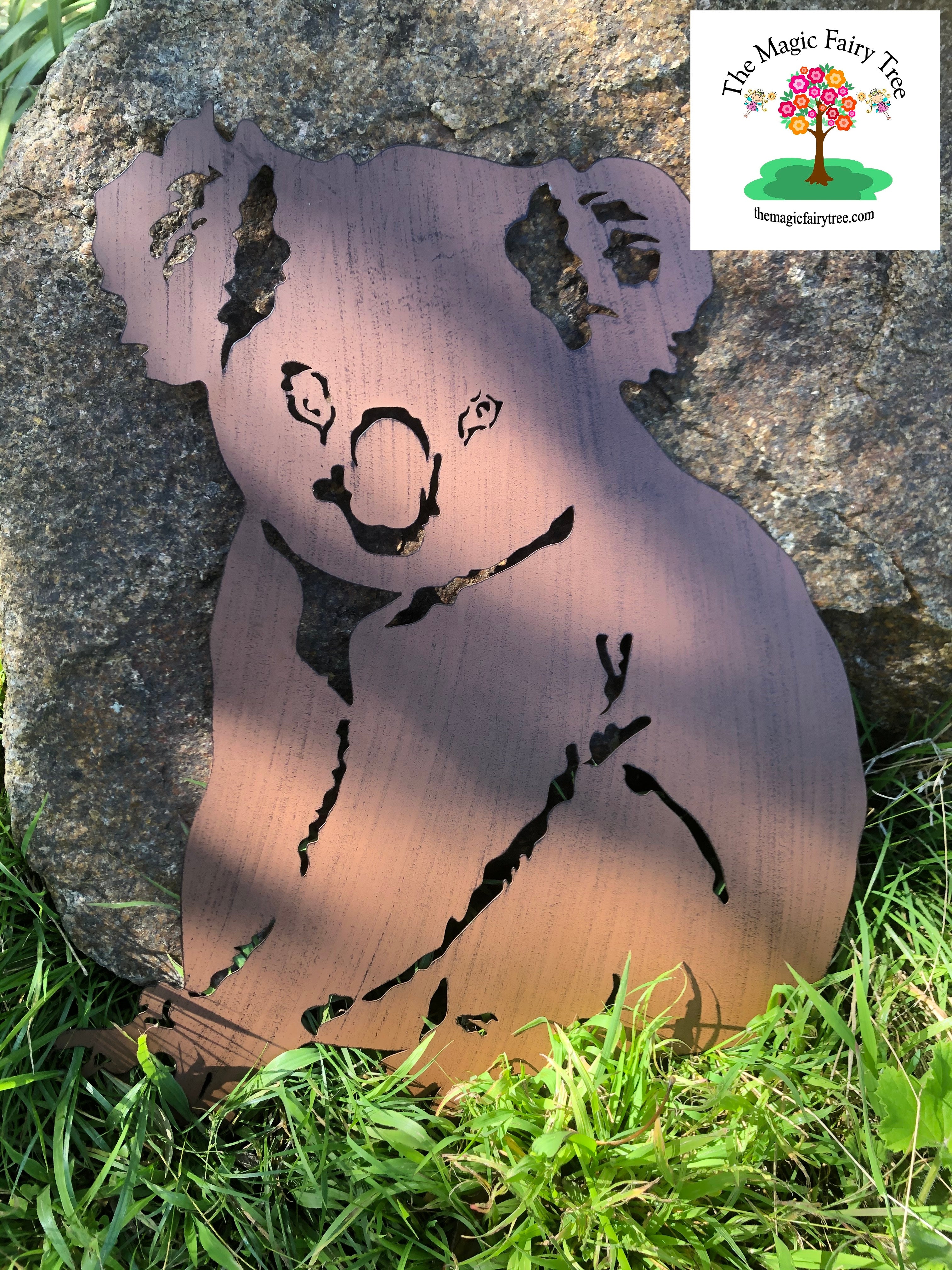 Metal Koala Garden Plaque image 0
