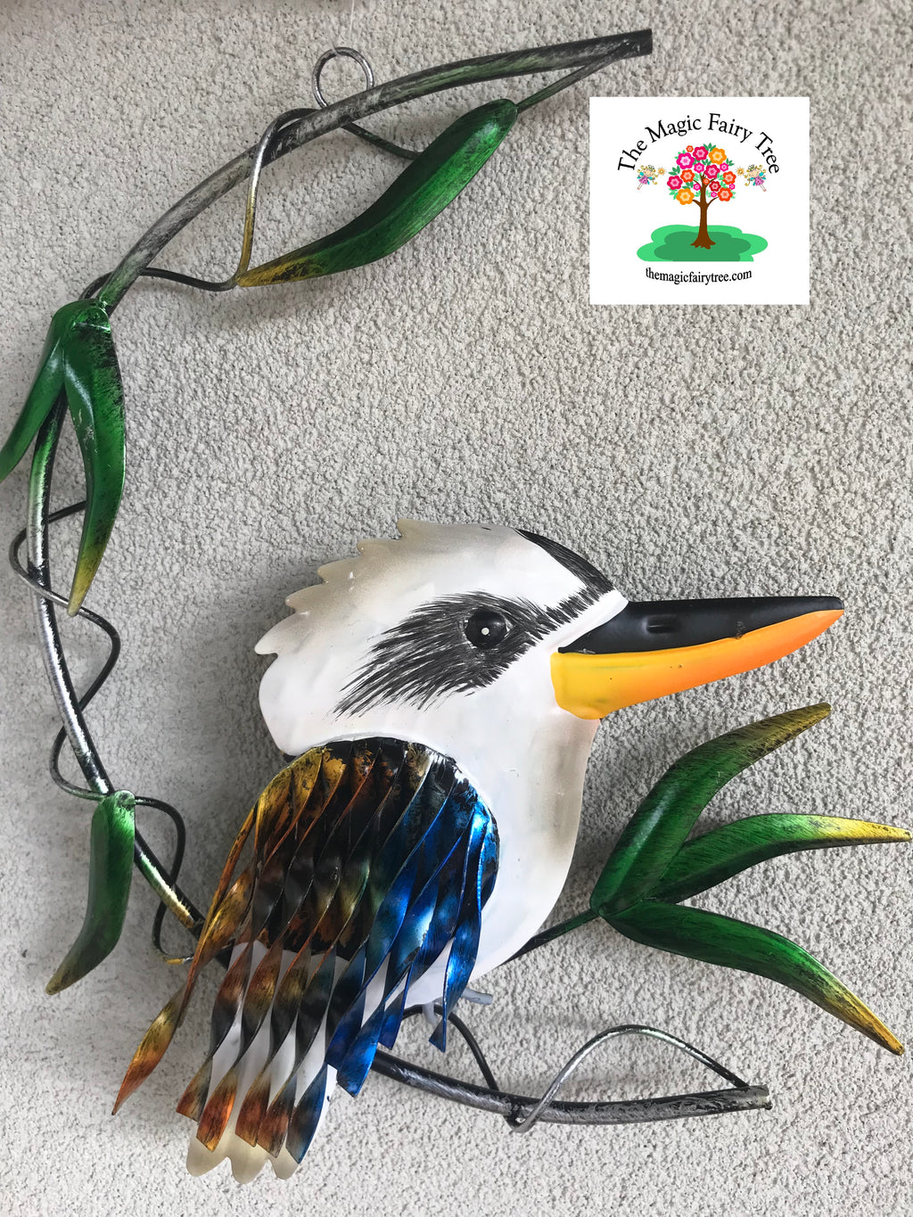 Kookaburra on a branch wall art image 2