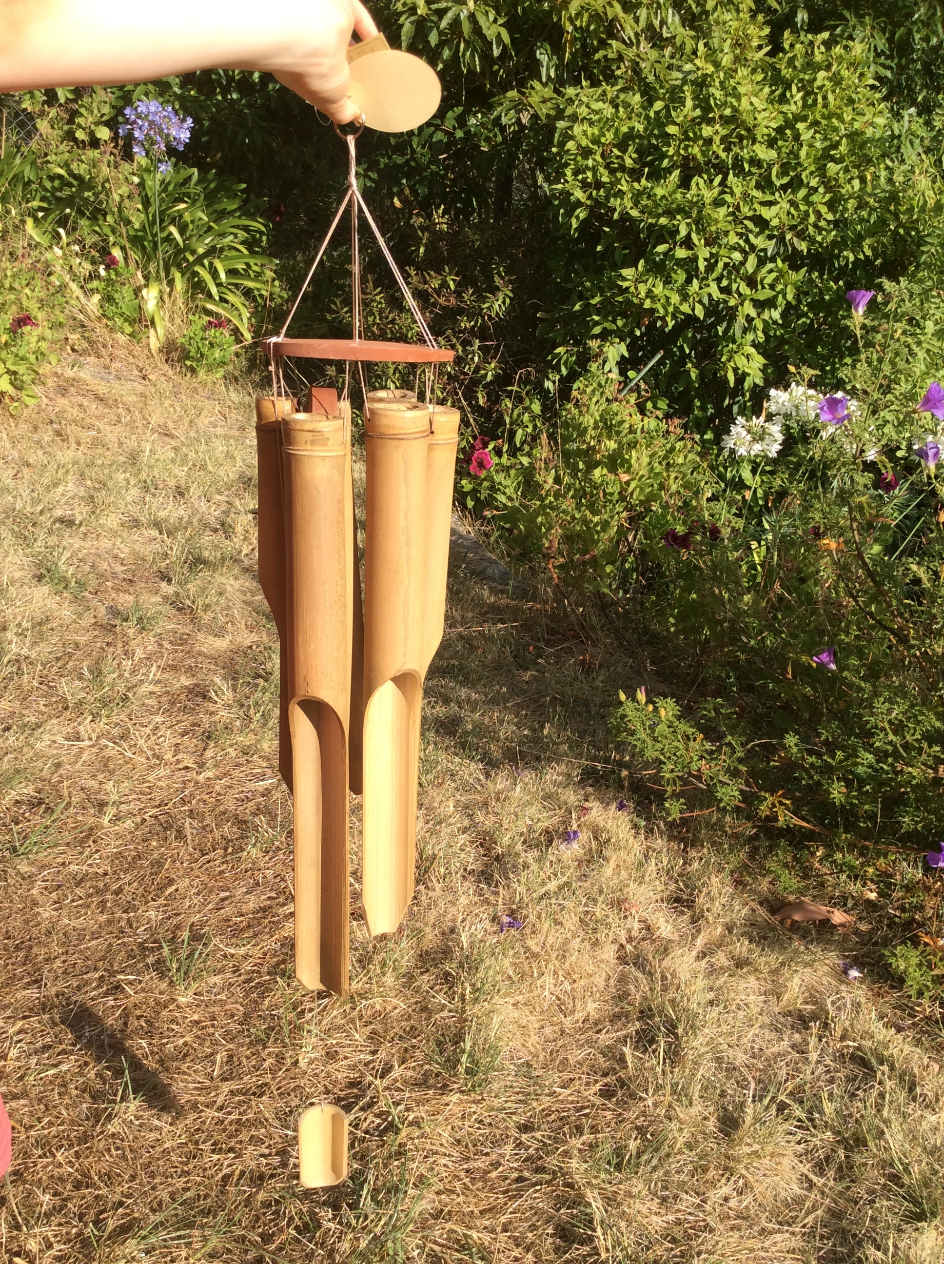 6 tube bamboo windchimes image 1