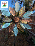 Lacey Daisy Metal Windmill image 0