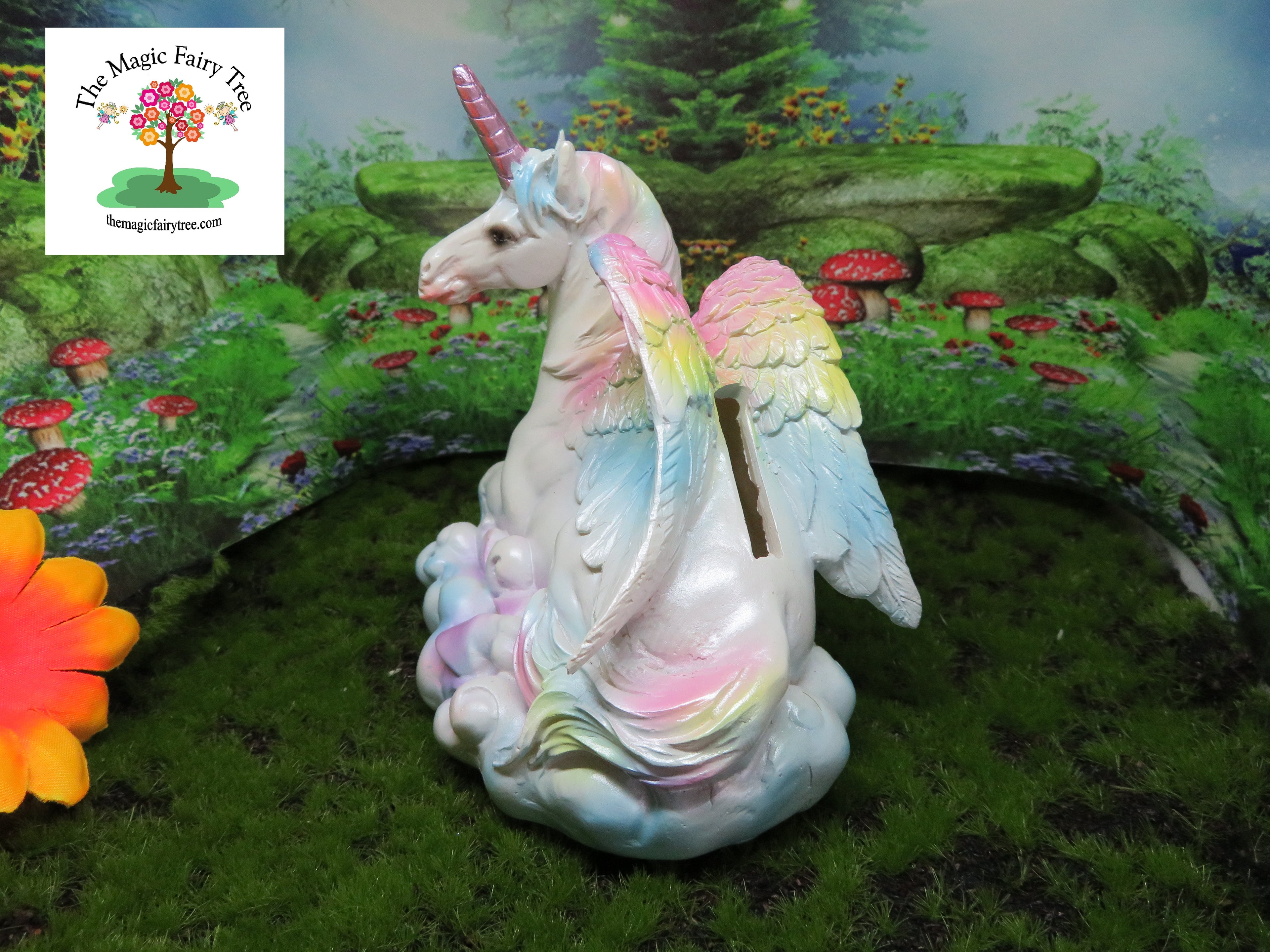 11cm flying unicorn money bank box image 1