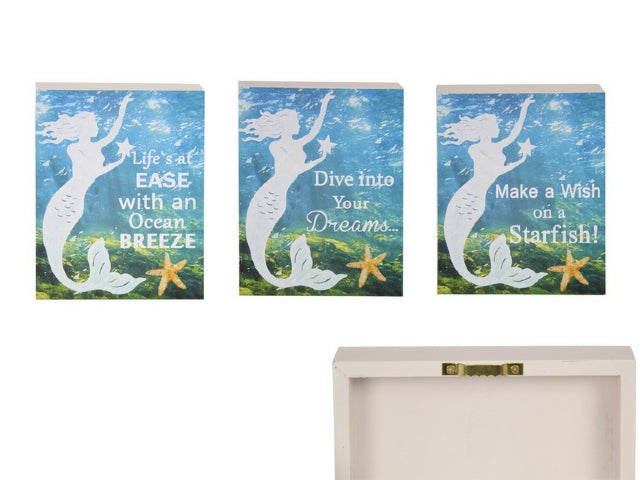 Set of 3 Mermaid Wall Plaques image 0