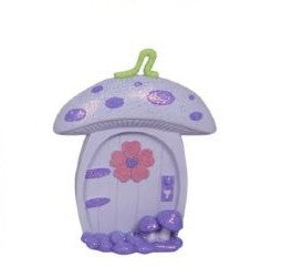 Lilac fairy door - toadstool - 10cm image 0
