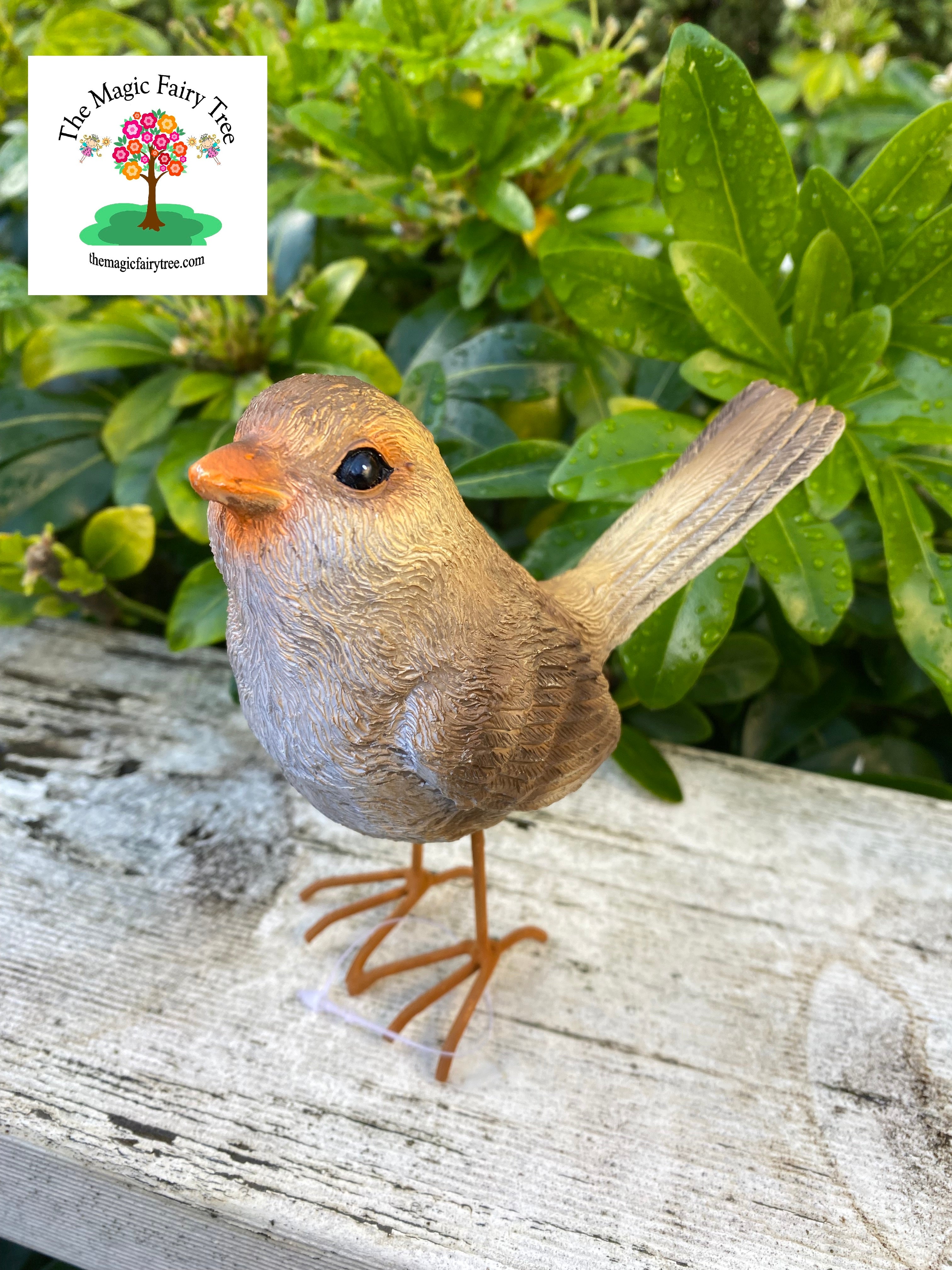 Fairywren wren garden decor image 2