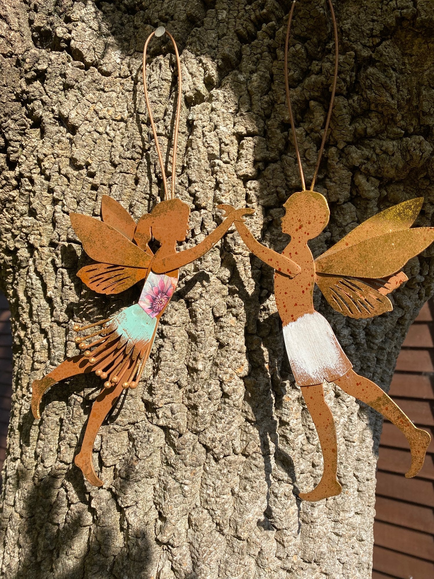 Metal Pixie Fairy and Elf Fairy Hangers Wall Art image 0