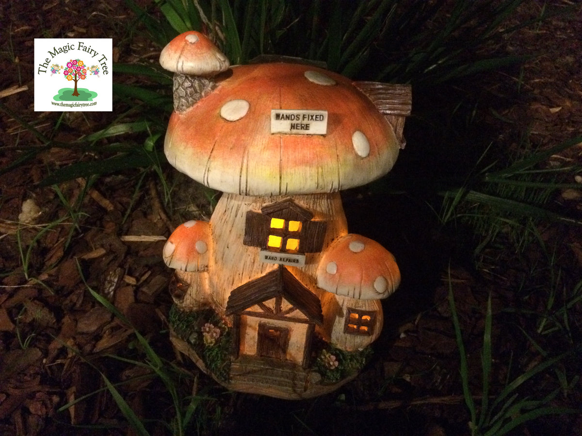 Solar powered Fairy Wand Repair Shop House image 4