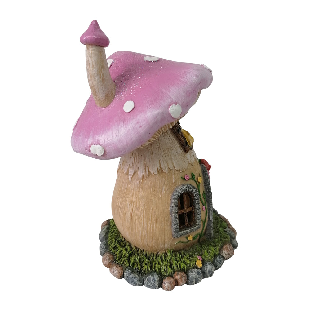 Lilac Glitter Mushroom House with opening door image 2