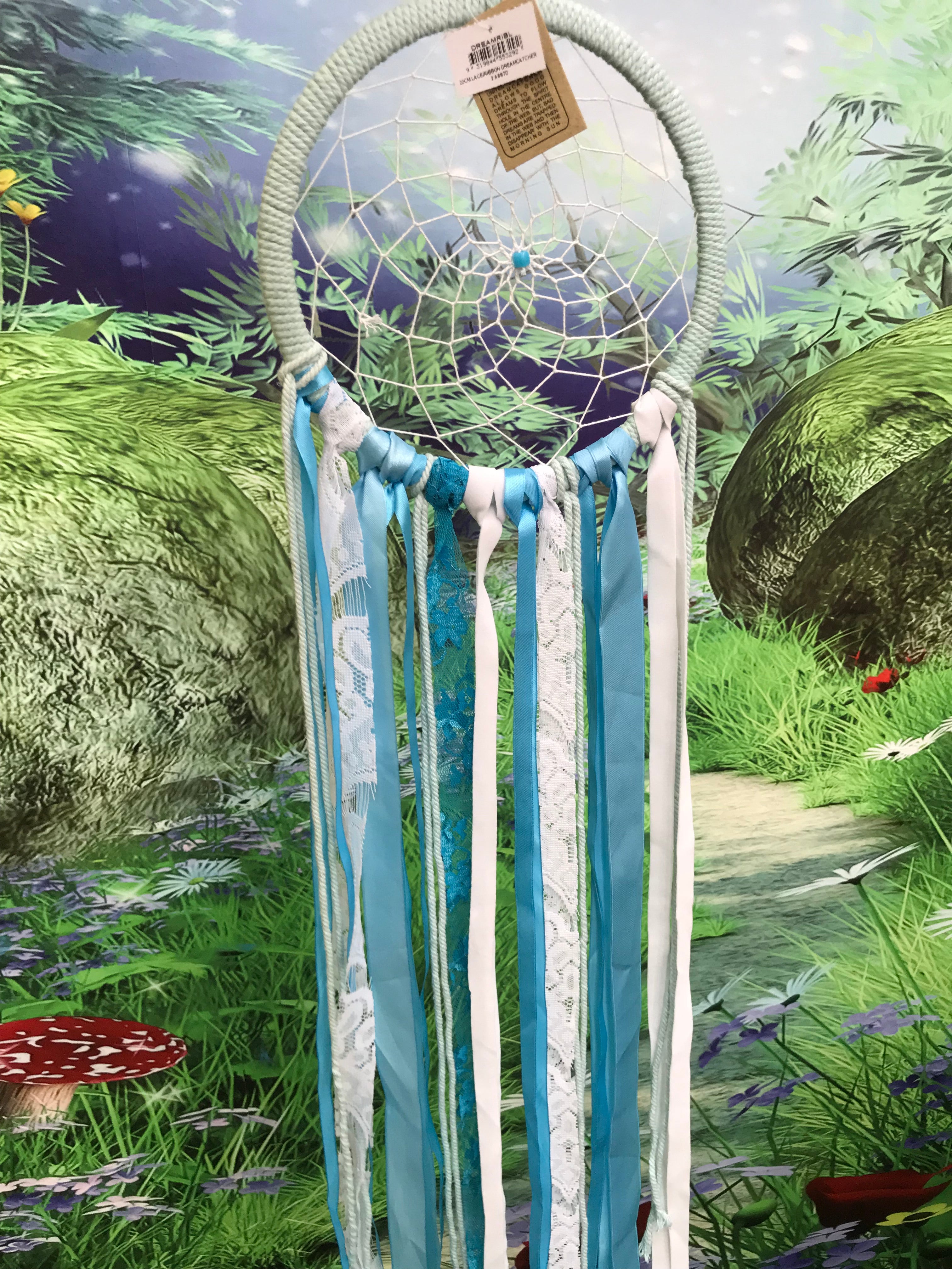 22cm Lace and ribbon dreamcatcher image 2