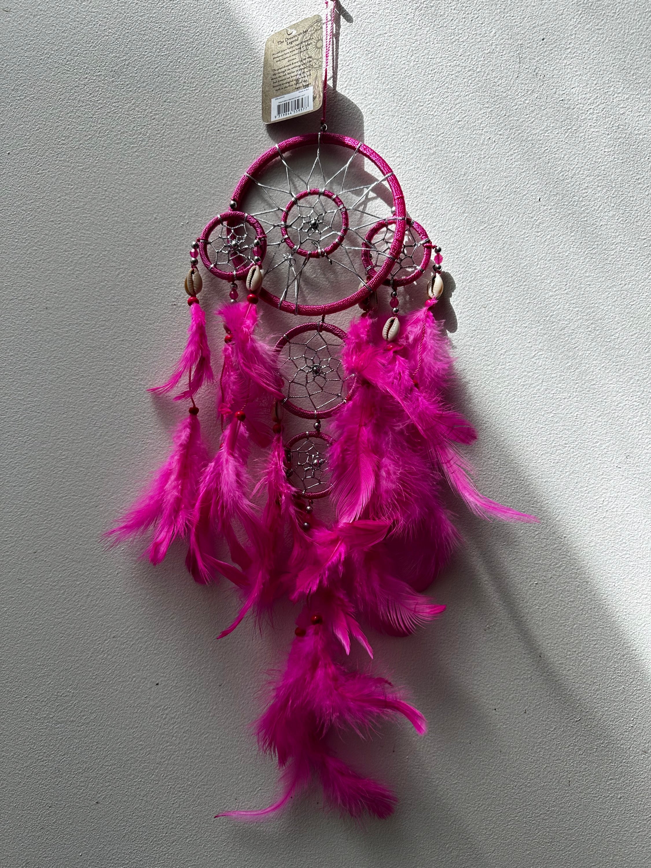 Pink feather dreamcatcher image 2