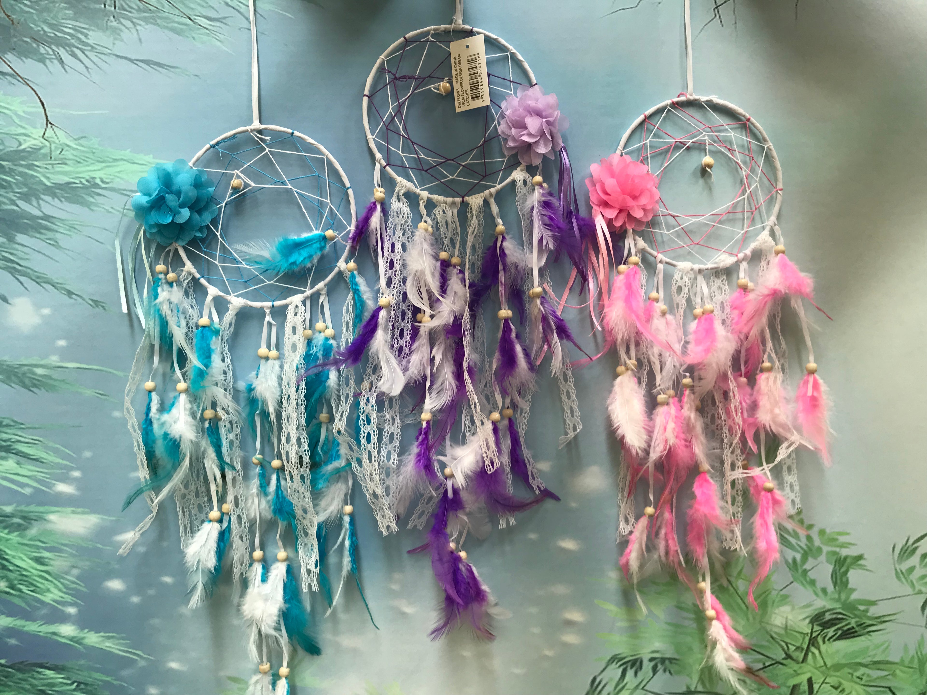 15cm flower design dreamcatcher image 0