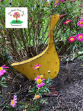 52cm Rustic Yellow Metal Duck image 0