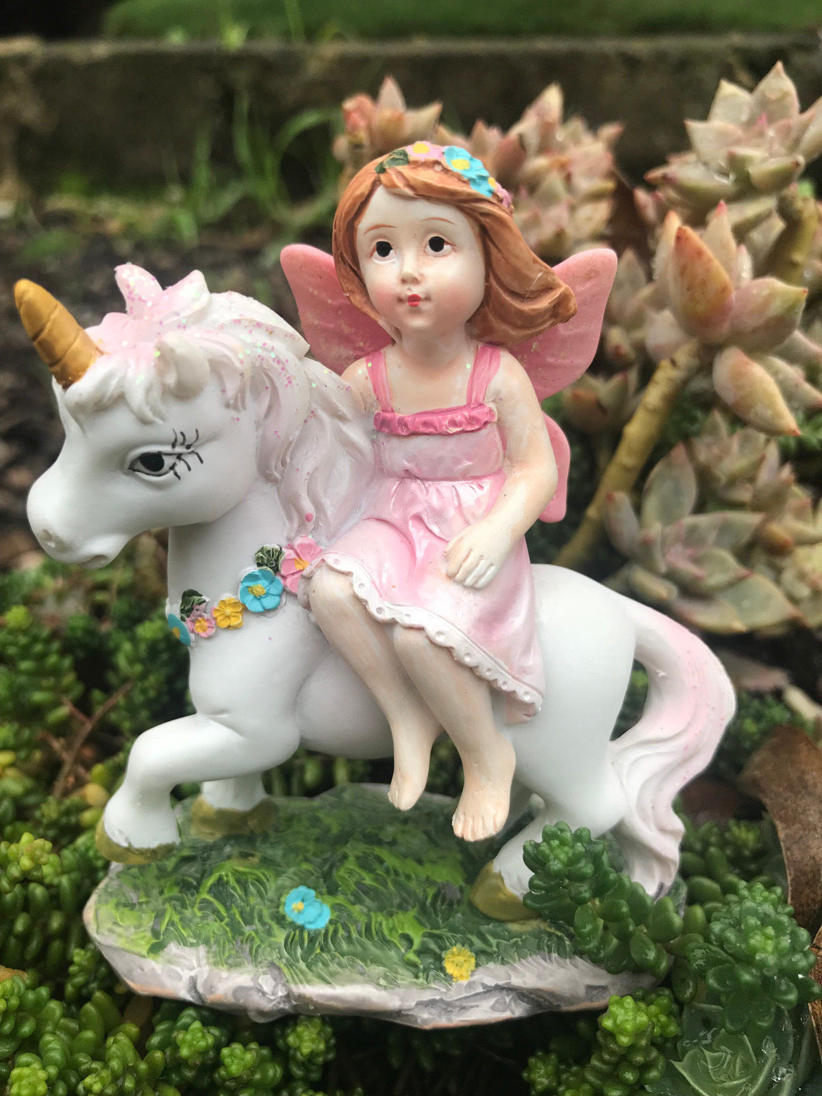 Fairy and unicorn friend figurines