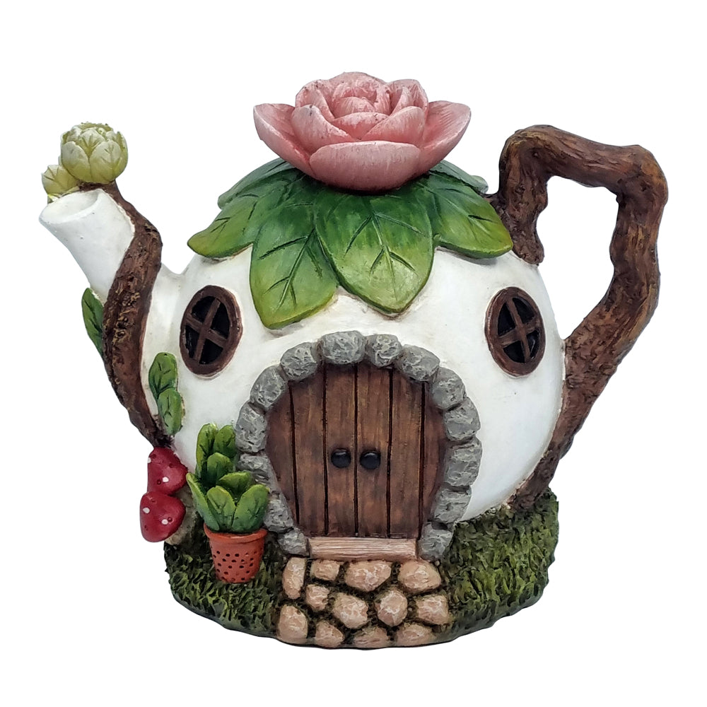 Lotus Flower Teapot Fairy House