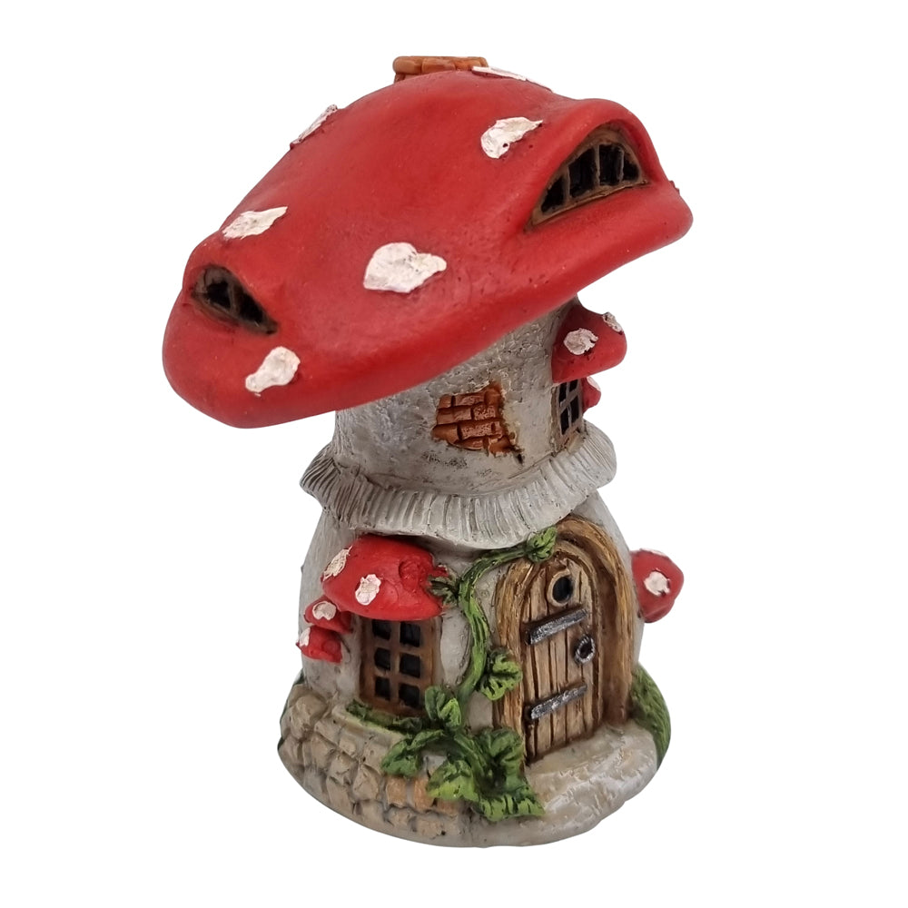 10cm red mushroom fairy house