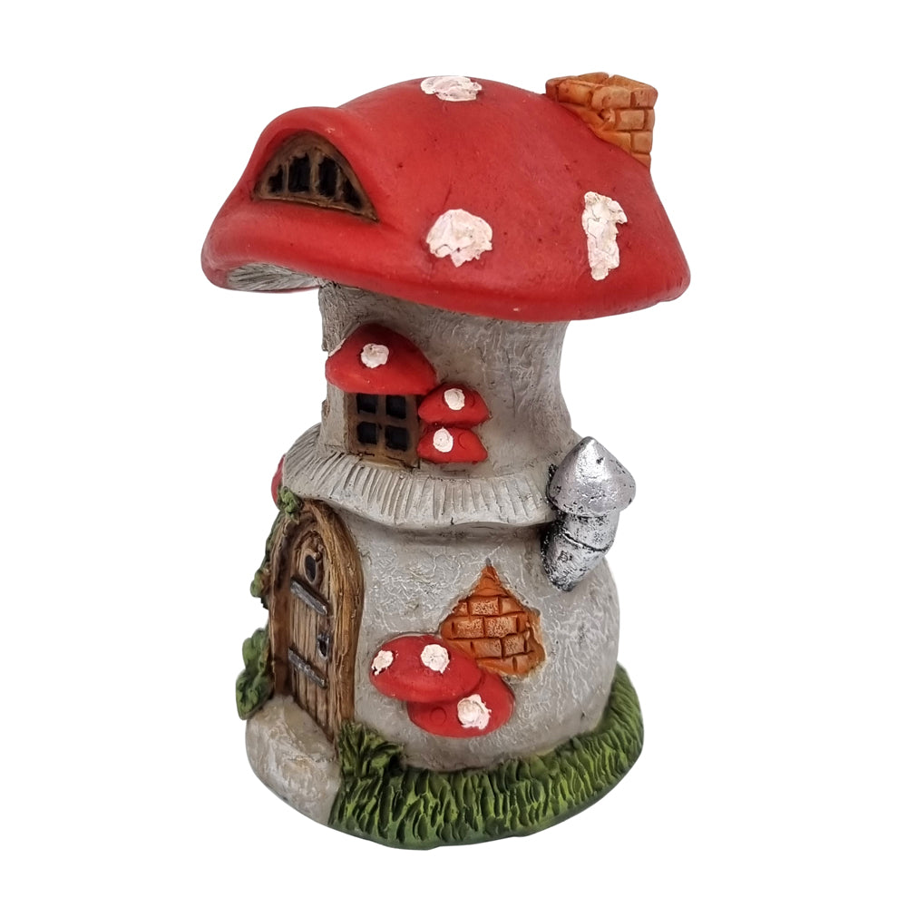10cm red mushroom fairy house