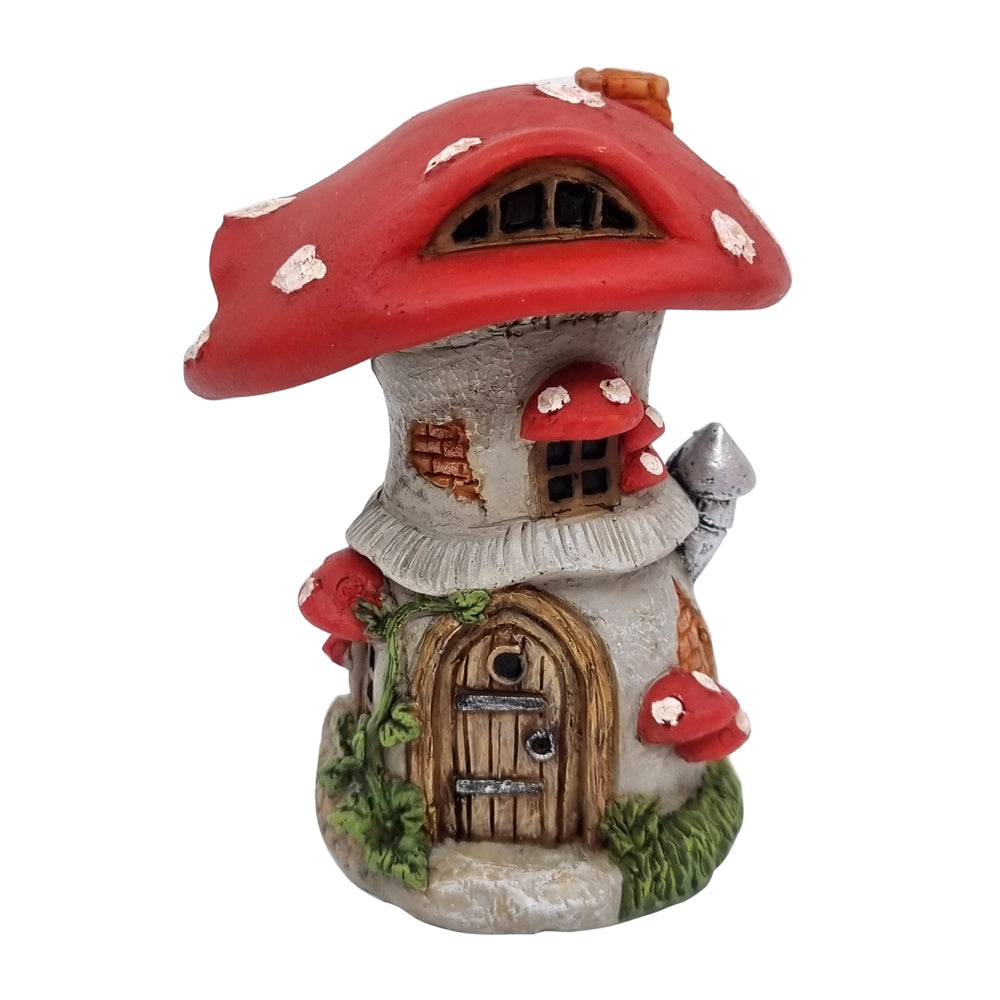 10cm red mushroom fairy house