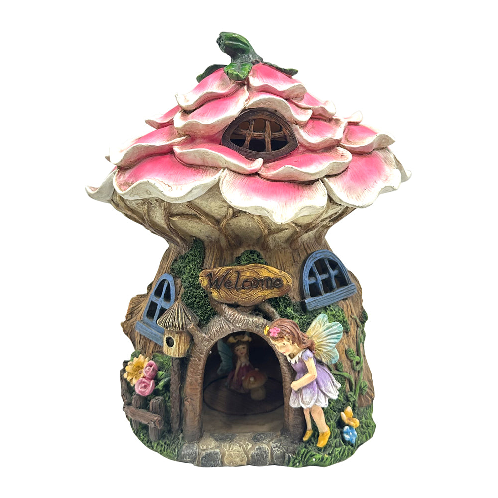Solar fairy flower hollow house