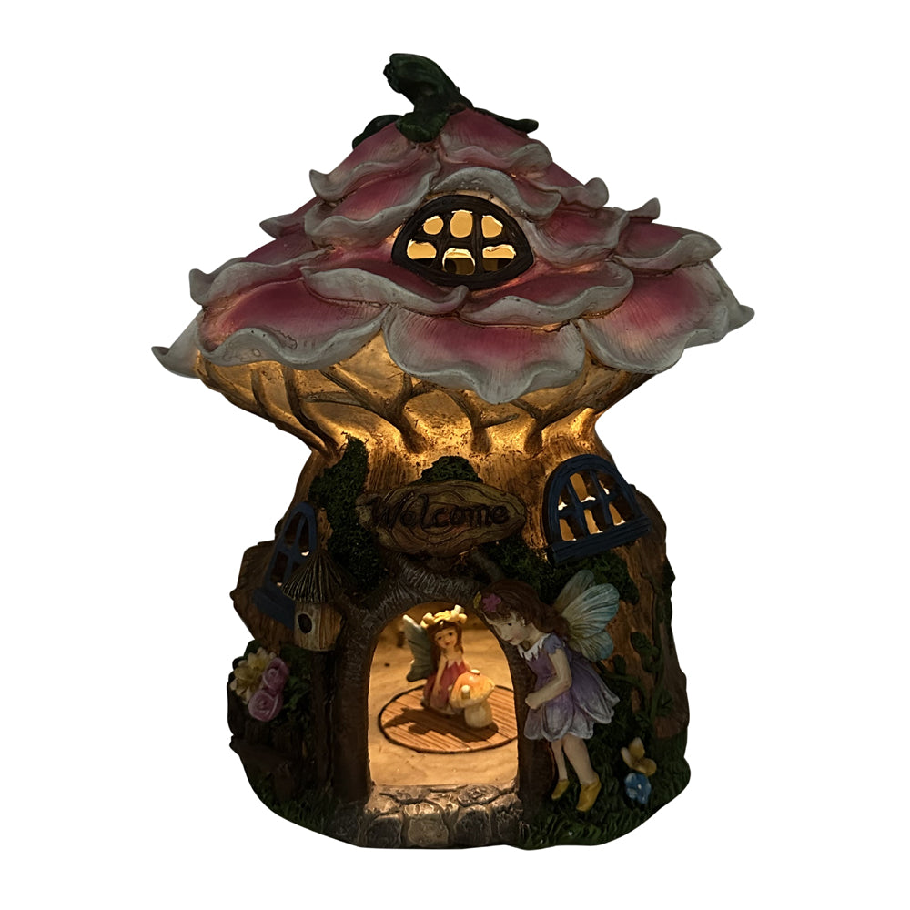 Solar fairy flower hollow house