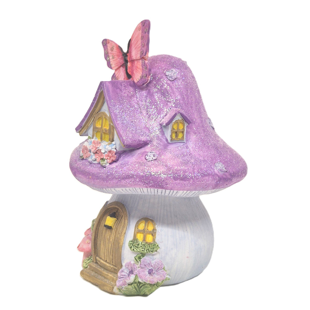 14cm Mushroom Fairy House with Butterfly