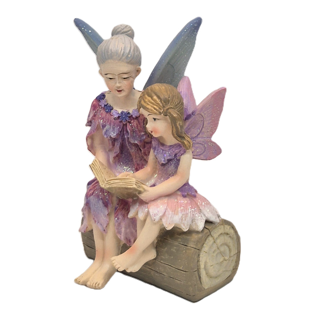 Fairy Grandmother reading with Fairy Granddaughter