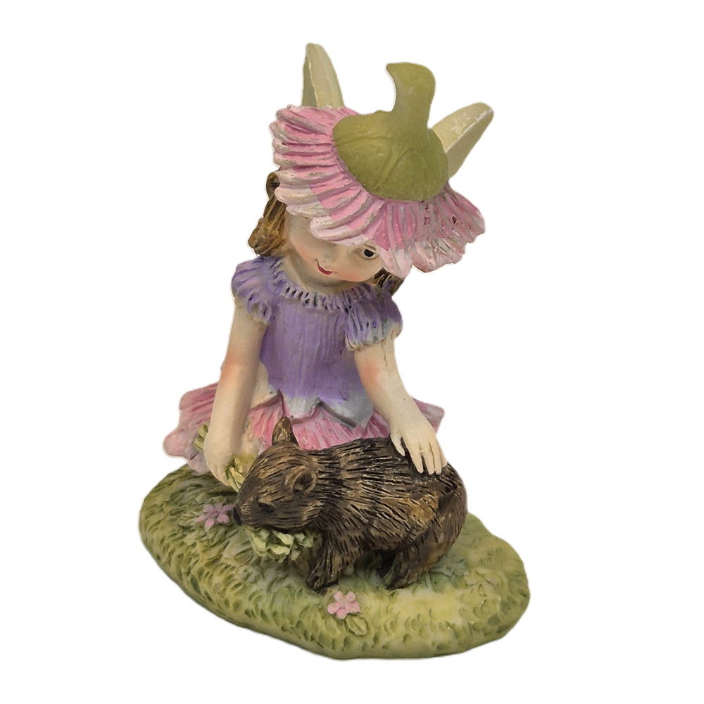 The Aussie Fairies - Gum Blossom Fairy with Wombat