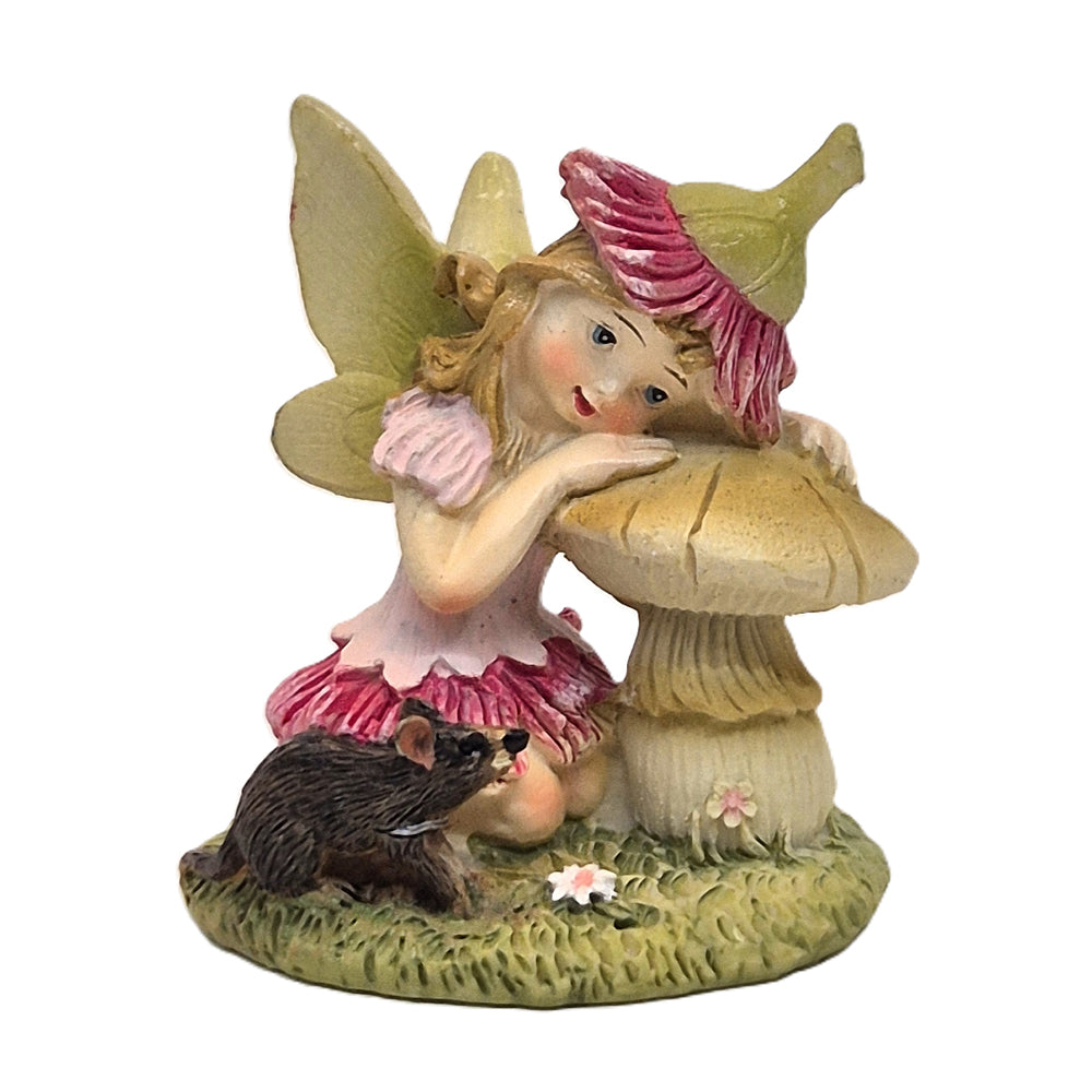 The Aussie Fairies - Gum Blossom Fairy with Tasmanian Devil