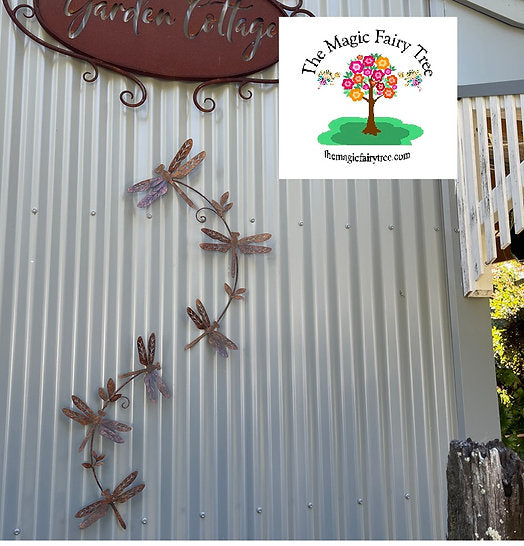 Metal Garland Wall Art - butterfly, dragonfly, bee, bird