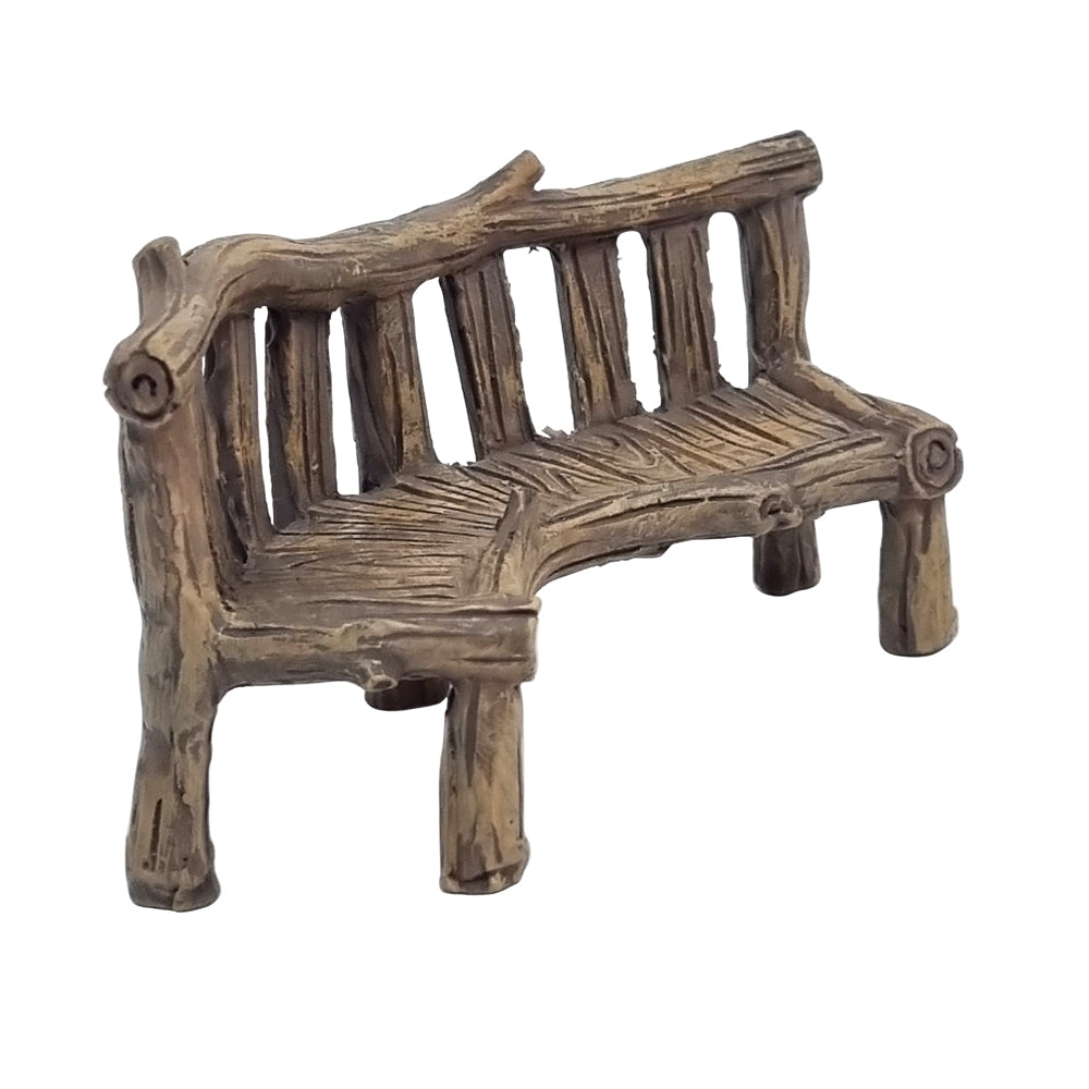 Rustic Log Garden Bench