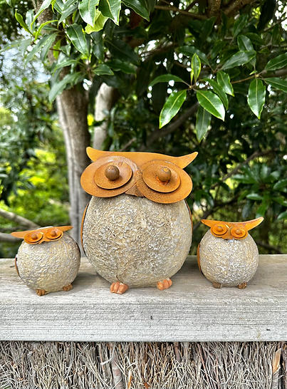 Resin and Rust Owl Set