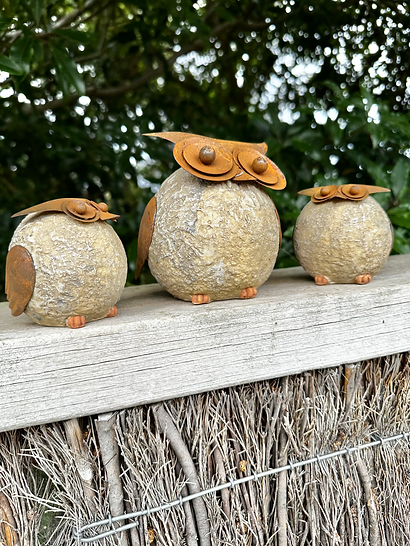 Resin and Rust Owl Set