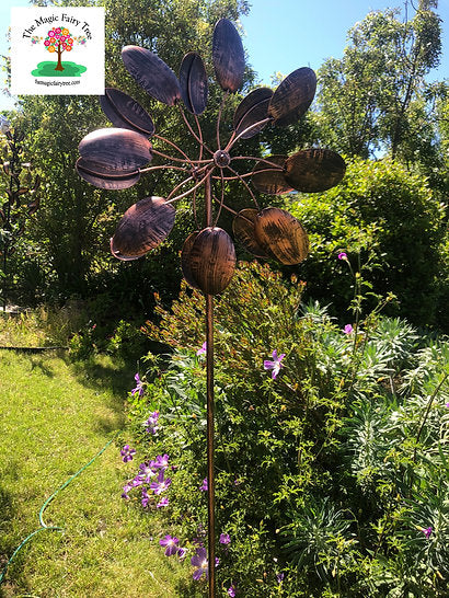 Petal Flower Metal Windmill