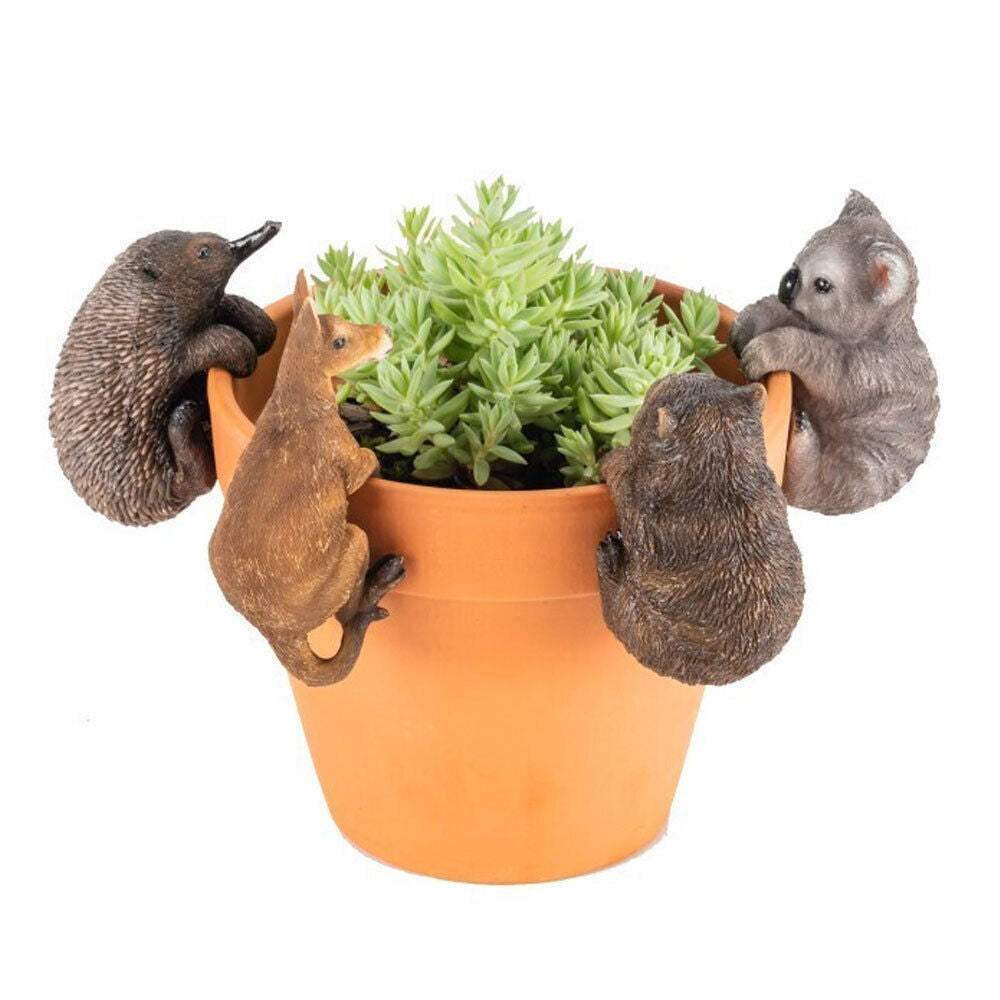 Australian animal pot sitters / pot huggers