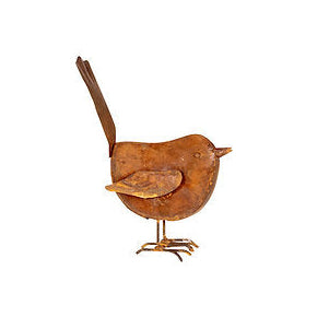Rusty metal bird - fairywren