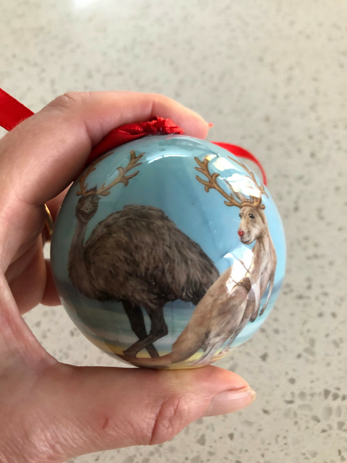Australian Animals Christmas Baubles x 6
